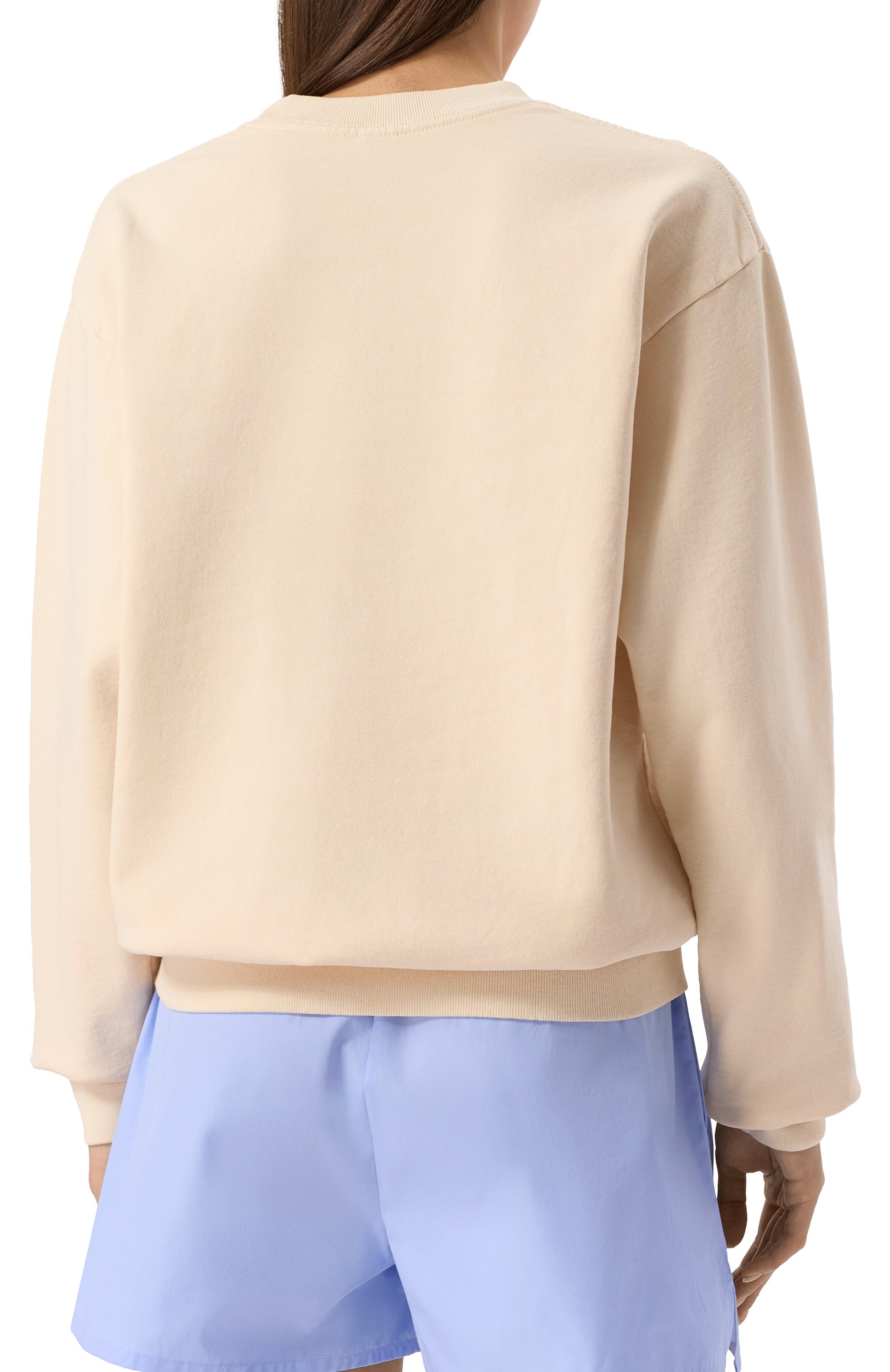 Хлопковый свитшот SPORTY AND RICH кремового цвета по цене 22650 руб., арт. ST071508034CR01, фото 8 Хлопковый свитшот SPORTY AND RICH, арт. ST071508034CR01, фото 8