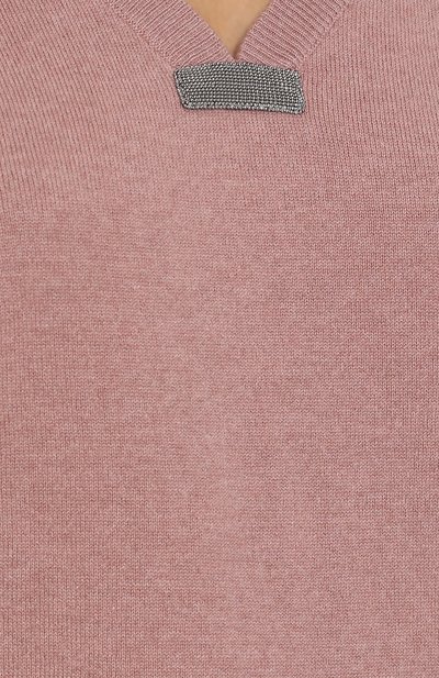 Кашемировый пуловер с v-образным вырезом BRUNELLO CUCINELLI, арт. M12146202, фото 5