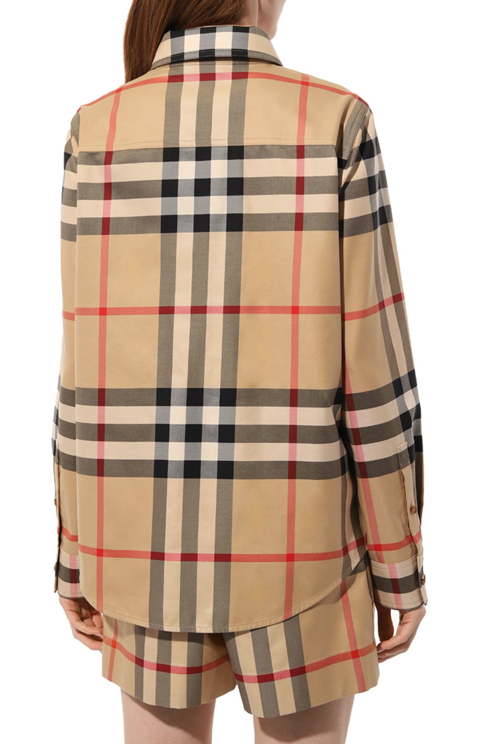 Хлопковая рубашка BURBERRY, арт. 8071340, фото 4