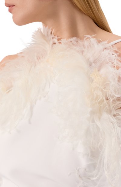 Платье с отделко й перьями THE ATTICO, арт. 260WCA00468/PLL088FS, фото 4
