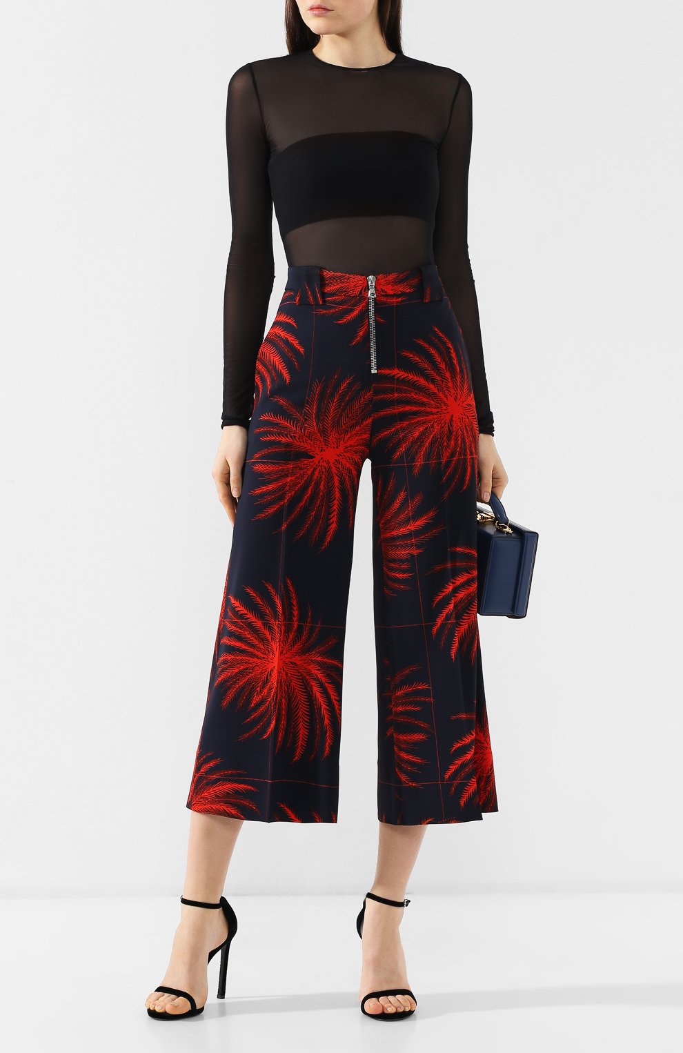 Кюлоты из вискозы VICTORIA, VICTORIA BECKHAM, арт. TRVV 117 PSS19 PRINTED HEAVY CREPE, фото 2