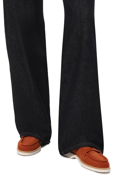 Замшевые лоферы SANTONI, арт. WUQY59818BIASTW1M35, фото 3