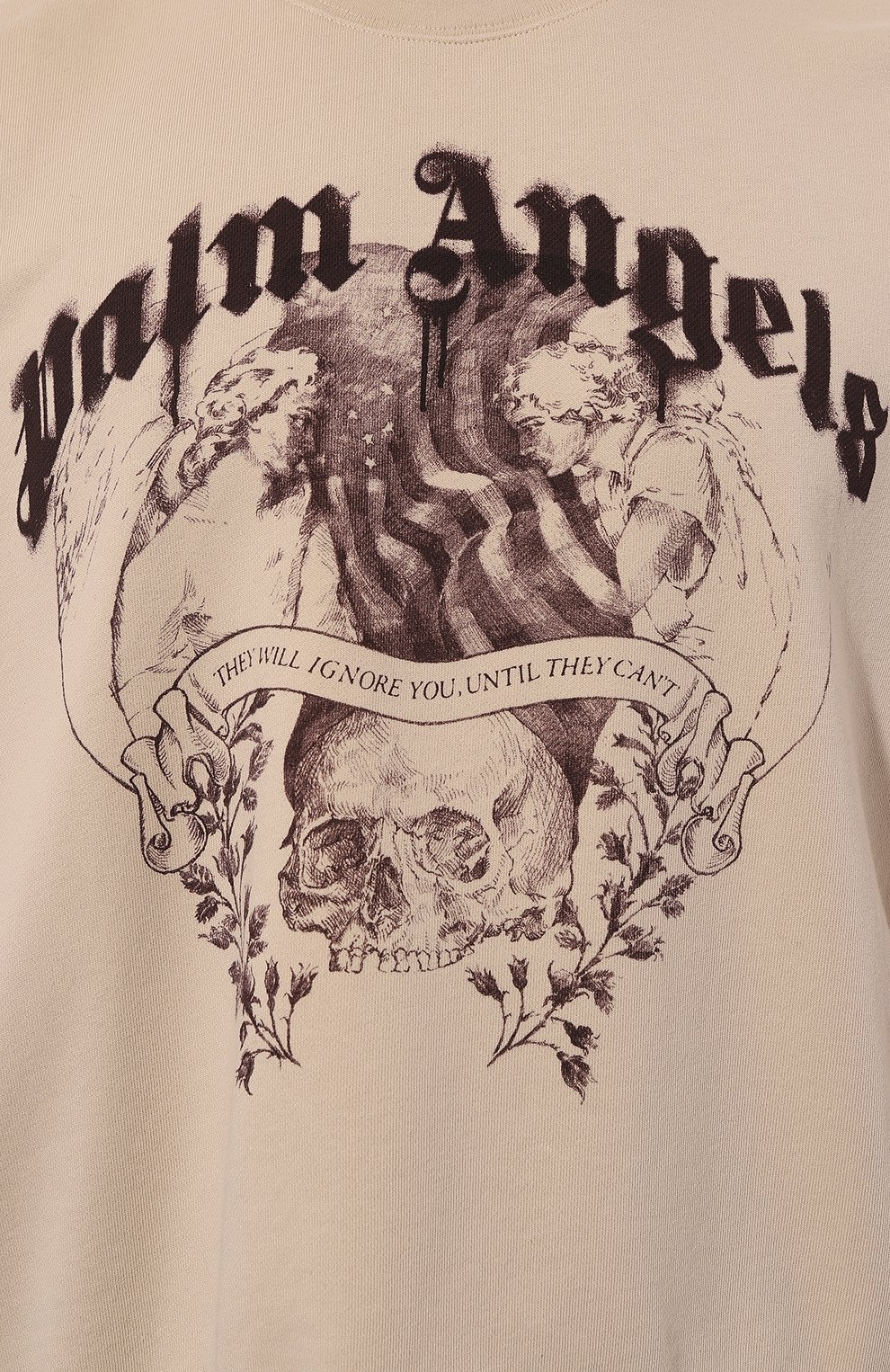 Хлопковый свитшот PALM ANGELS, арт. PMBA026F24FLE001, фото 5