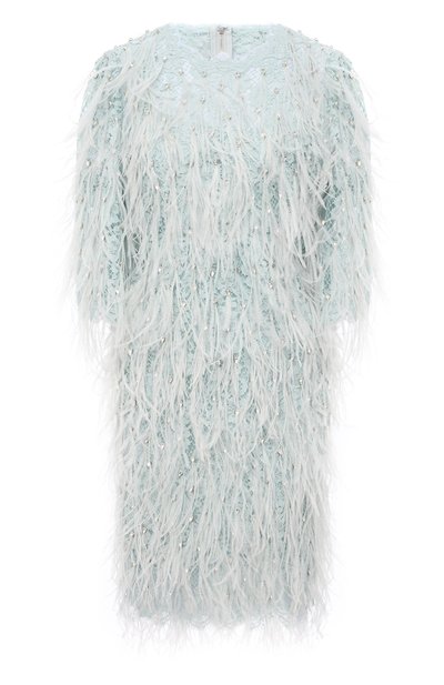 Платье с отделкой перьями DOLCE & GABBANA, арт. F6I7UZ/GD0G8, фото 1