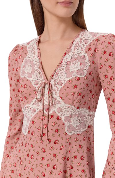 Платье из шелка и хлопка DOLCE & GABBANA, арт. F60GST/FSA79, фото 4