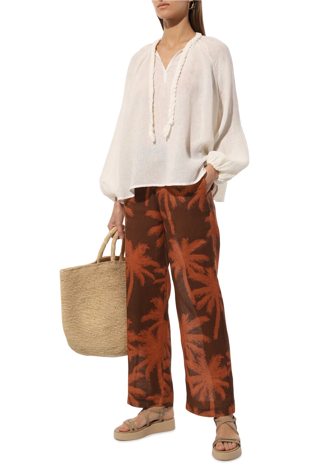 Льняные брюки MANEBI, арт. A68BM, фото 2