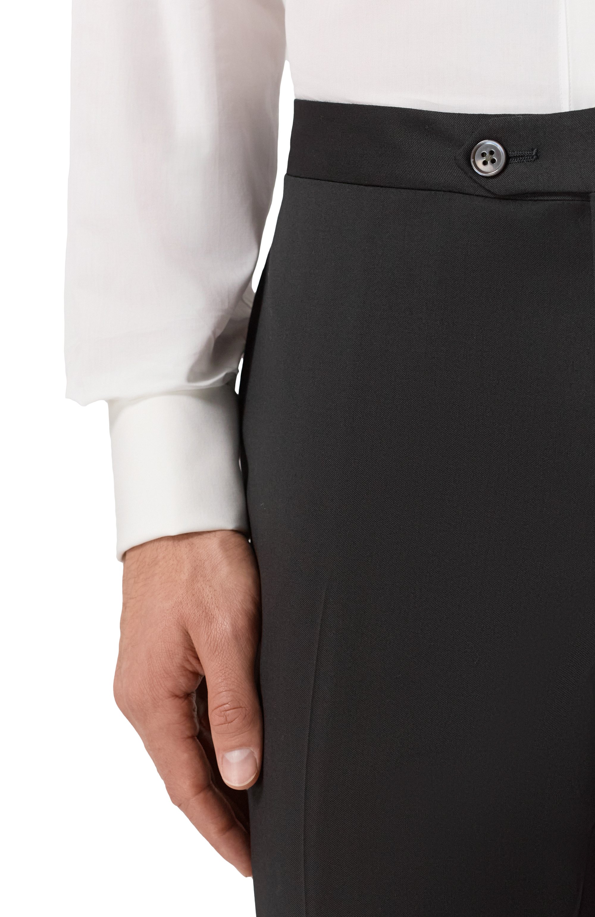 Шерстяные брюки CORNELIANI черного цвета по цене 59950 руб., арт. 265T06-2698150, фото 5 Шерстяные брюки CORNELIANI, арт. 265T06-2698150, фото 5