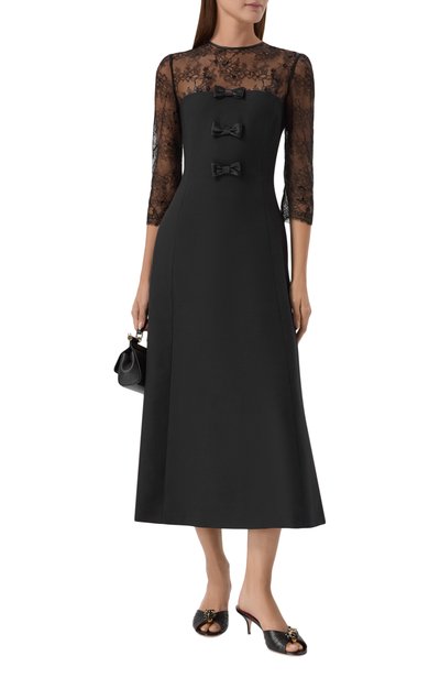 Женское платье из шерсти и шелка VALENTINO, арт. 9B3VAKZ6/1CF
