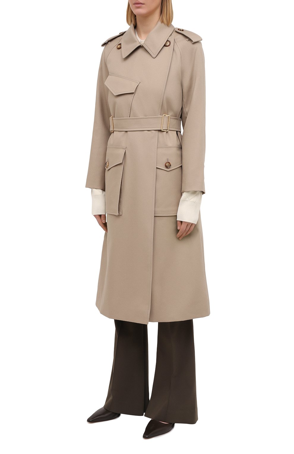 Хлопковый тренч BURBERRY бежевого цвета по цене 334000 руб., арт. 8033607, фото 3 Хлопковый тренч BURBERRY, арт. 8033607, фото 3