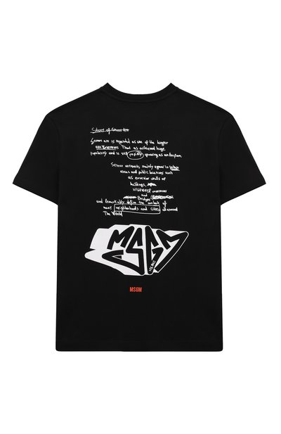 Хлопковая футболка MSGM KIDS, арт. F4MSJBTH198