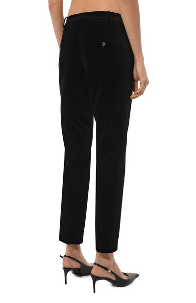 Бархатные брюки WINDSOR черного цвета по цене 42500 руб., арт. 52 DHE707E, фото 4 Бархатные брюки WINDSOR, арт. 52 DHE707E, фото 4