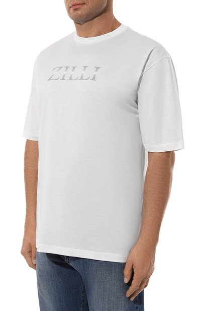 Хлопковая футболка ZILLI, арт. TSR001M0110VZSD00/64, фото 3