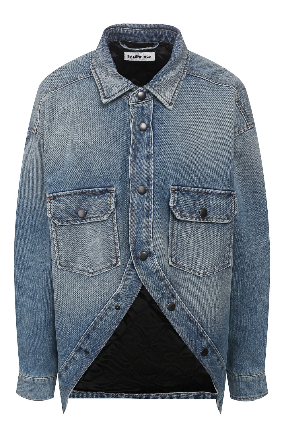 Джинсовая куртка BALENCIAGA синего цвета по цене 108500 руб., арт. 606166/TDW14, фото 1 Джинсовая куртка BALENCIAGA, арт. 606166/TDW14, фото 1