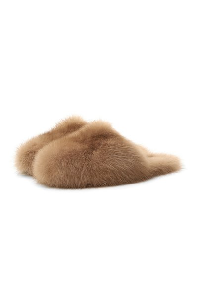 Женские домашние туфли из соболя BLACK SABLE, арт. BS-24M/DR