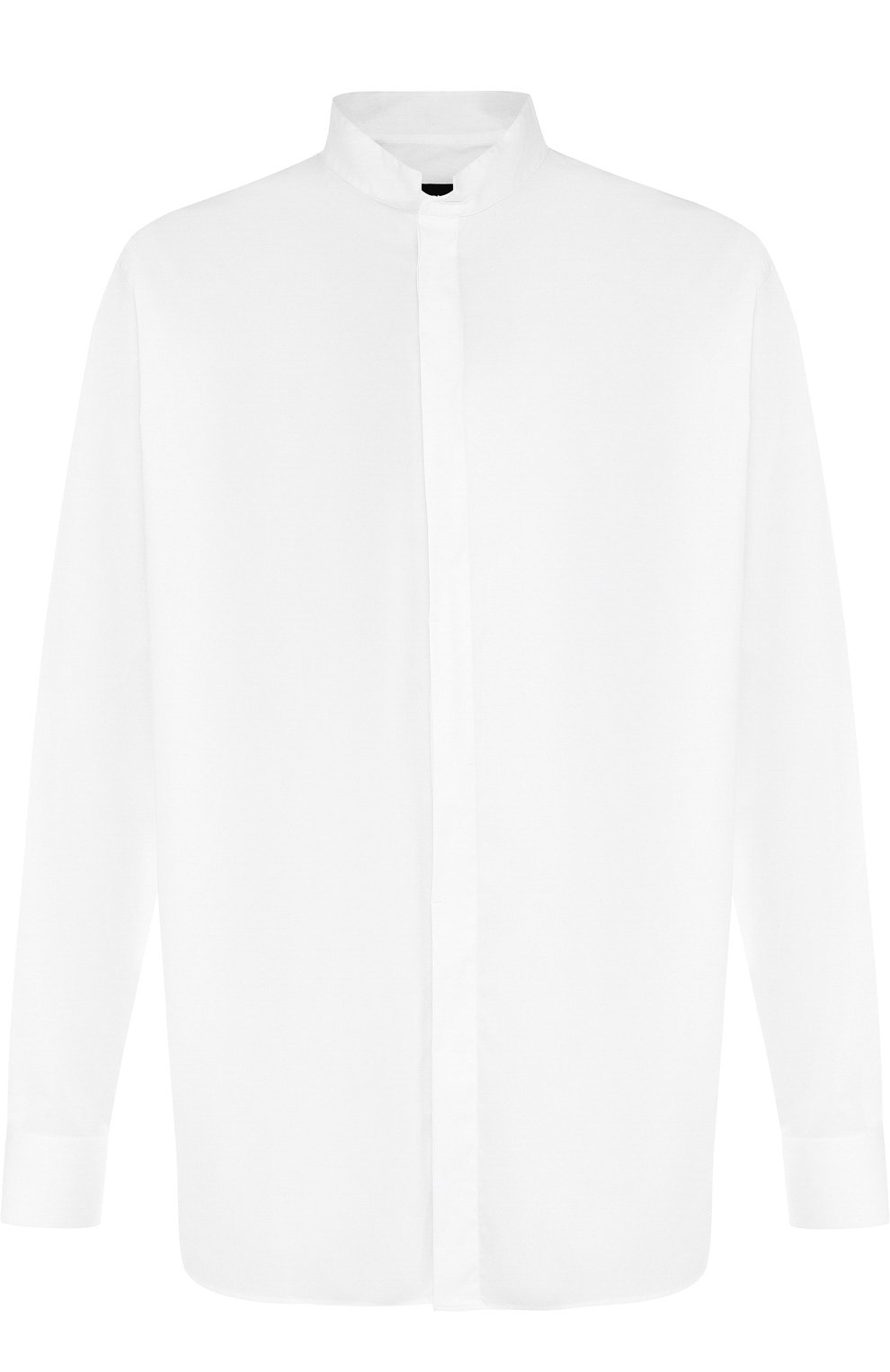Хлопковая рубашка с воротником-стойкой GIORGIO ARMANI, арт. WSC0YT/WS28C, фото 1