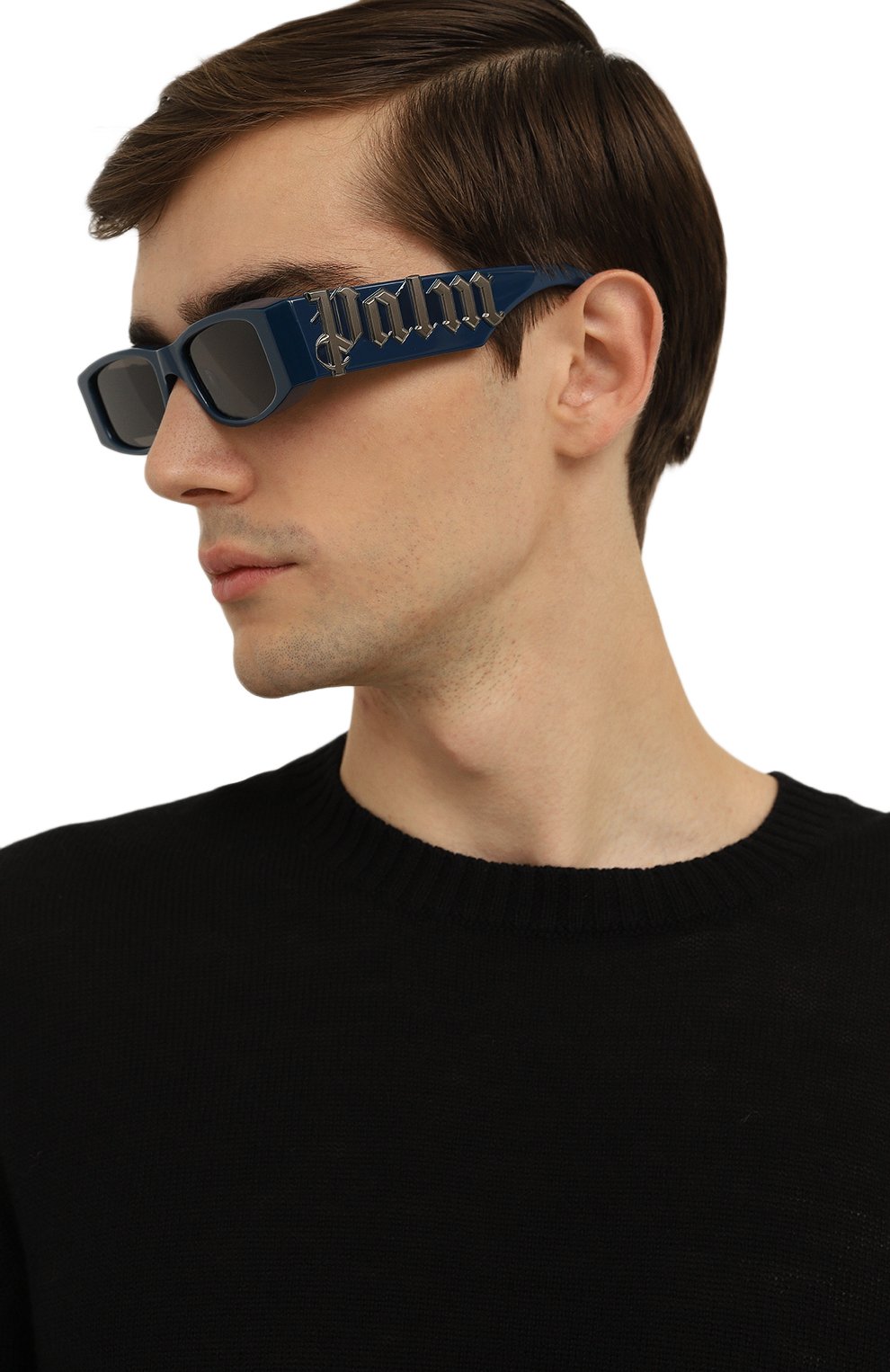 Солнцезащитные очки PALM ANGELS, ар�т. ANGEL/BLUE NAVY DARK GREY, фото 3