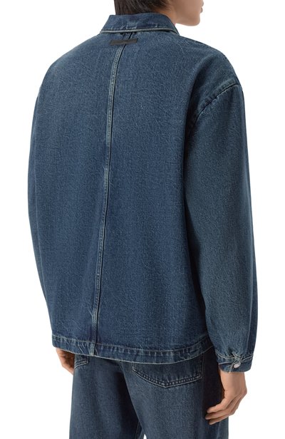 Джинсовая рубашка 7 FOR ALL MANKIND синего цвета по цене 43250 руб., арт. 7T800H49, фото 4 Джинсовая рубашка 7 FOR ALL MANKIND, арт. 7T800H49, фото 4