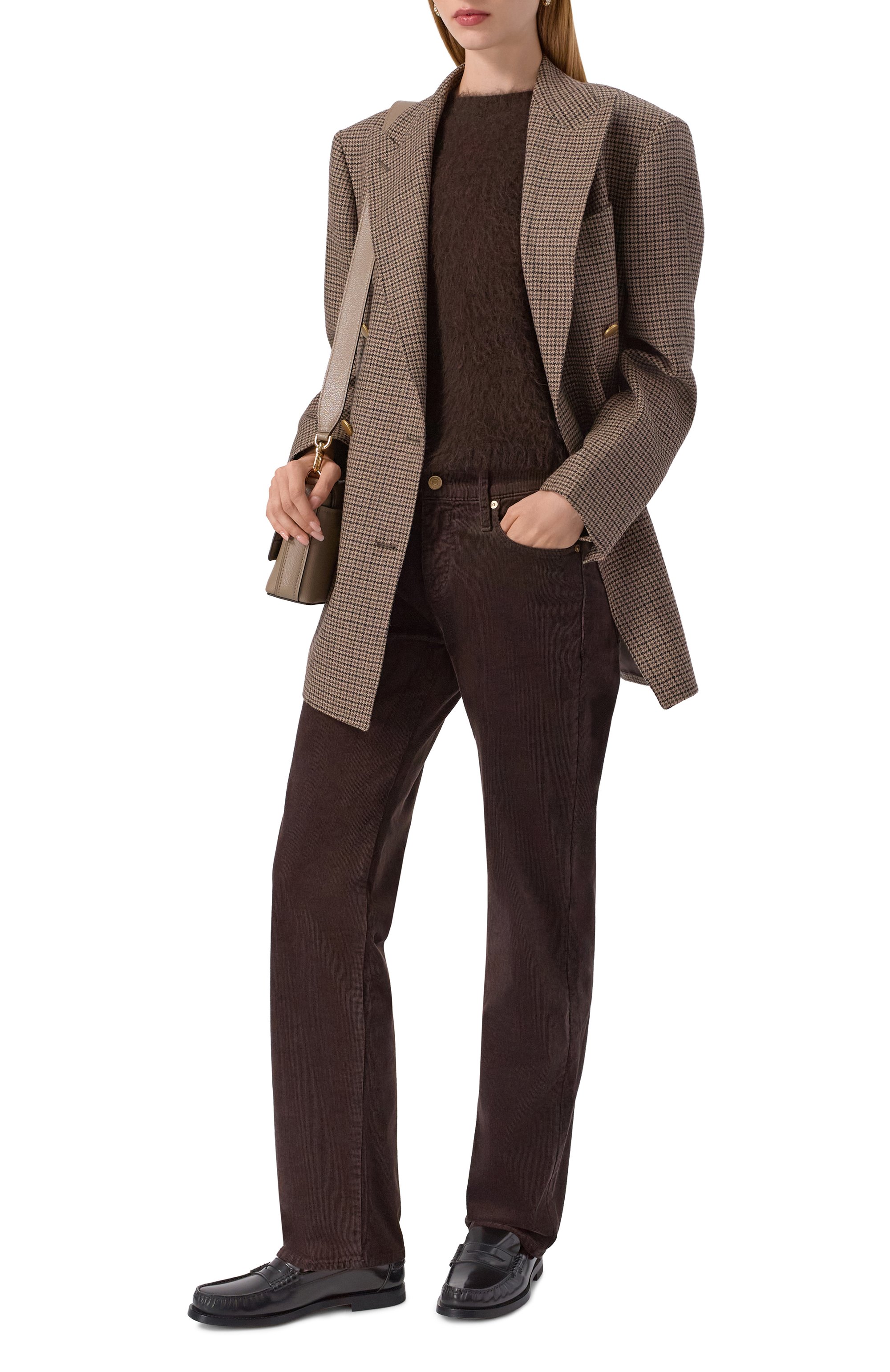 Вельветовые брюки 7 FOR ALL MANKIND коричневого цвета по цене 29950 руб., арт. 7UC90V64, фото 2 Вельветовые брюки 7 FOR ALL MANKIND, арт. 7UC90V64, фото 2