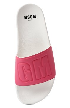 Женские шлепанцы MSGM розового цвета, арт. 3841MDS209/864 | Фото 6 (Драгоценные камни: Проставлено; Подошва: Платформа; Материал внешний: Экокожа; Материал сплава: Проставлено)