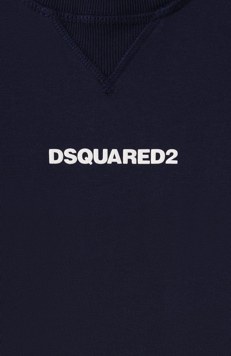 Мужского хлопковый свитшот DSQUARED2 темно-синего цвета, арт. DQ2739/D0094 | Фото 3 (Девочки Кросс-КТ: Свитшот-одежда; Региональные ограничения белый список (Axapta Mercury): Не проставлено; Нос: Не проставлено; Мальчики Кросс-КТ: Свитшот-одежда; Материал внешний: Хлопок; Ростовка одежда: 4 года | 104 см, 10 - 11 лет | 140 - 146см, 13 - 15 лет | 158 см, 16 лет | 164 см, 8 лет | 128 см, 6 лет | 116 см)