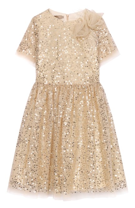 Платье с отделкой пайетками ELIE SAAB JUNIOR, арт. EFAB096 LU/TS1049