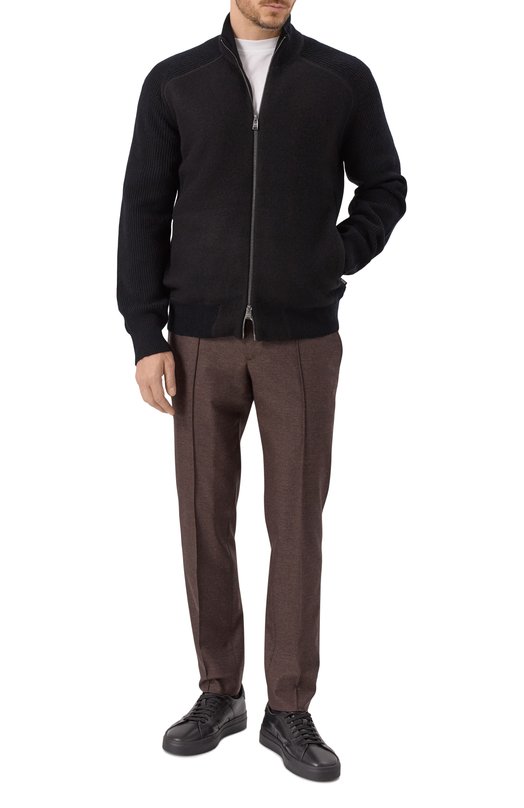 Брюки из шерсти и хлопка Andrea Campagna SPIAGGIA CITY/GB1652 Коричневый  SPIAGGIA CITY/GB1652 Фото 2