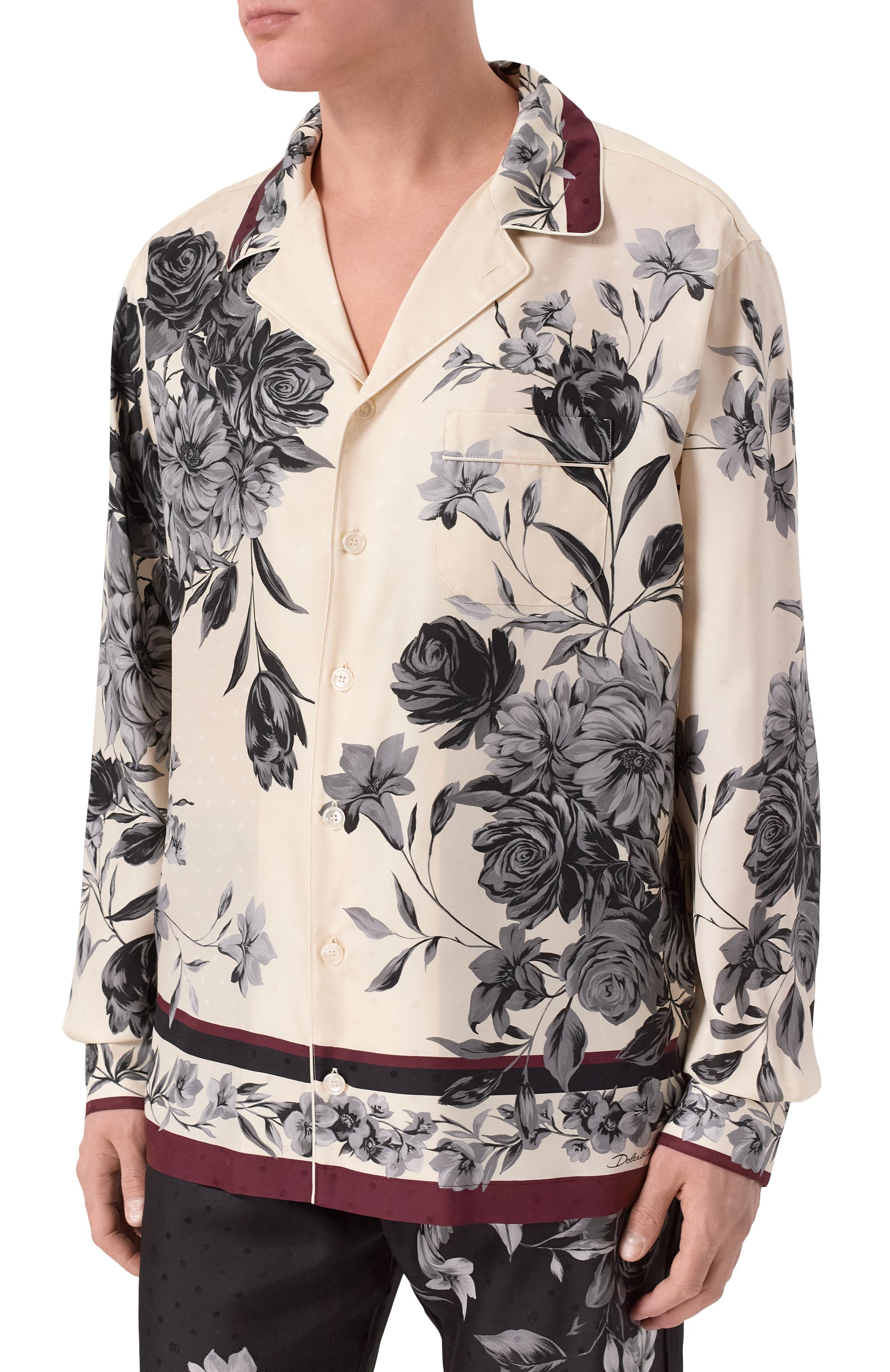 Шелковая рубашка DOLCE & GABBANA, арт. G5IF1T/HI100, фото 3