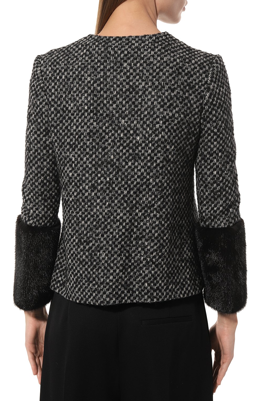 Жакет с меховой отделкой KITON, арт. D38502E/2I16, фото 4