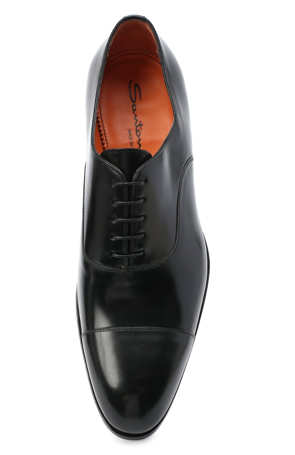 Кожаные оксфорды SANTONI, арт. MCCR12474JC6I0BRN01, фото 5