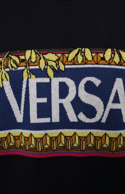 Свитер из хлопка и шерсти VERSACE, арт. 1001335/1A00980, фото 5