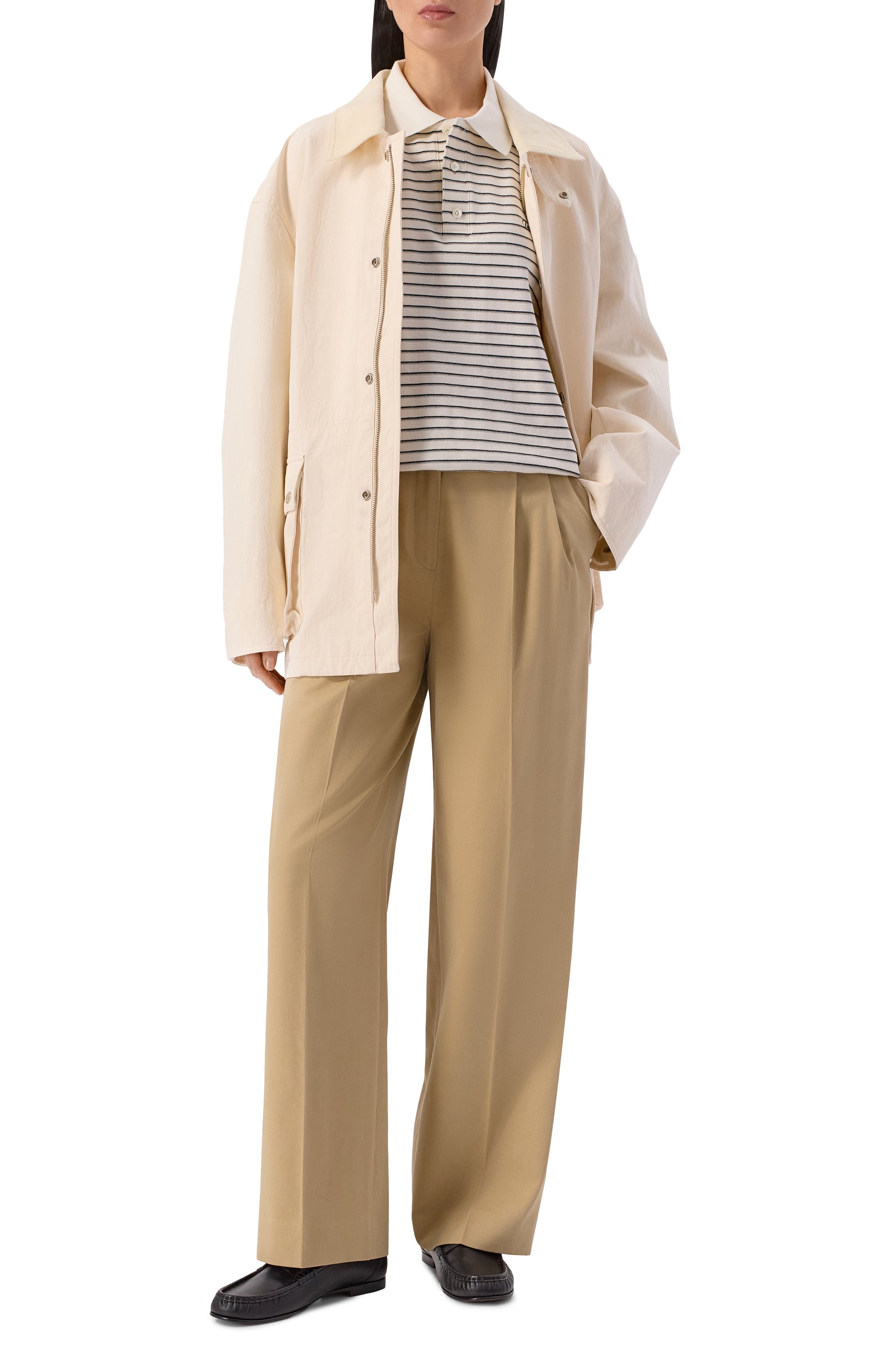 Поло DUNST кремового цвета по цене 12750 руб., арт. UDTS6A120IV, фото 2 Поло DUNST, арт. UDTS6A120IV, фото 2