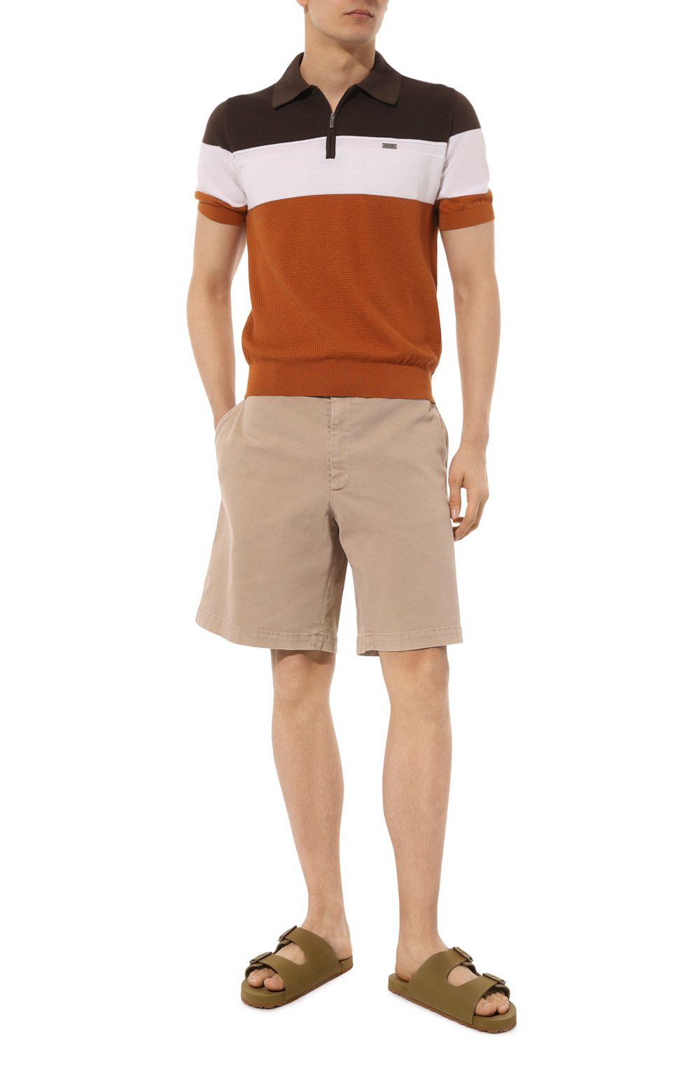 Шлепанцы MANEBI хаки цвета по цене 12550 руб., арт. R 4.1 EM, фото 2 Шлепанцы MANEBI, арт. R 4.1 EM, фото 2