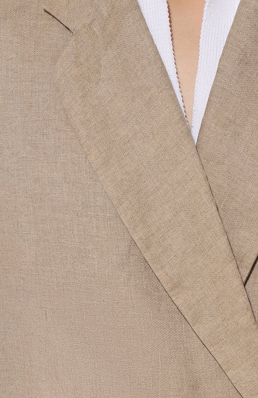 Льняное пальто Brunello Cucinelli MH5589705 Бежевый  MH5589705 Фото 5