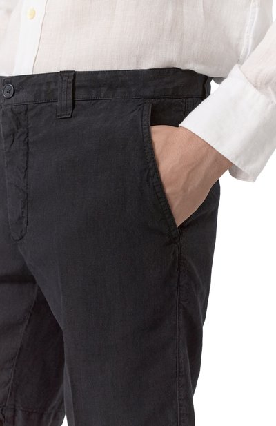 Льняные шорты 120% LINO черного цвета по цене 26350 руб., арт. 32ALIM2137/0253/000, фото 5 Льняные шорты 120% LINO, арт. 32ALIM2137/0253/000, фото 5