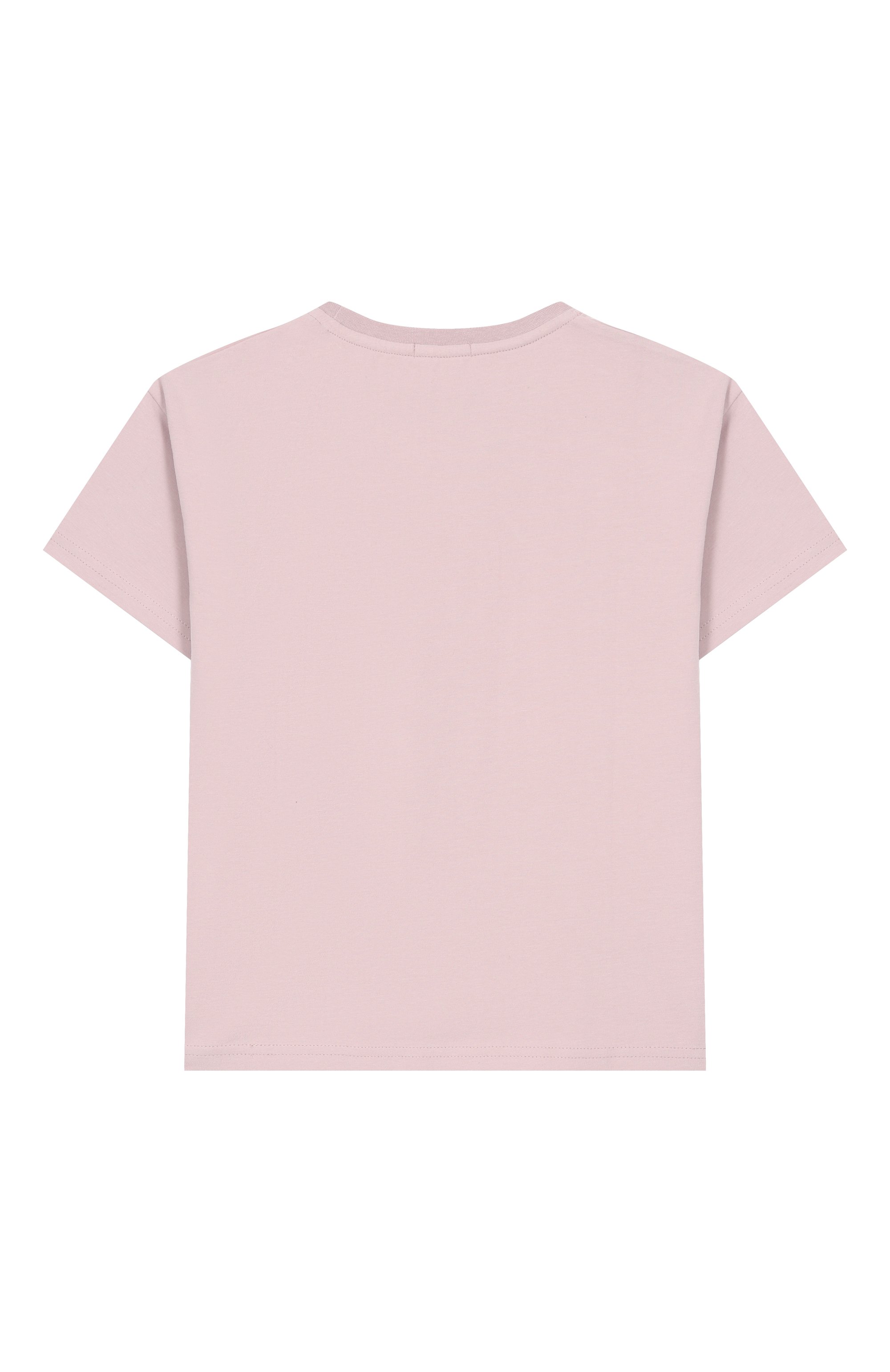 Хлопковая футболка SASHA KIM сиреневого цвета по цене 6250 руб., арт. SK-00000621, фото 2 Хлопковая футболка SASHA KIM, арт. SK-00000621, фото 2