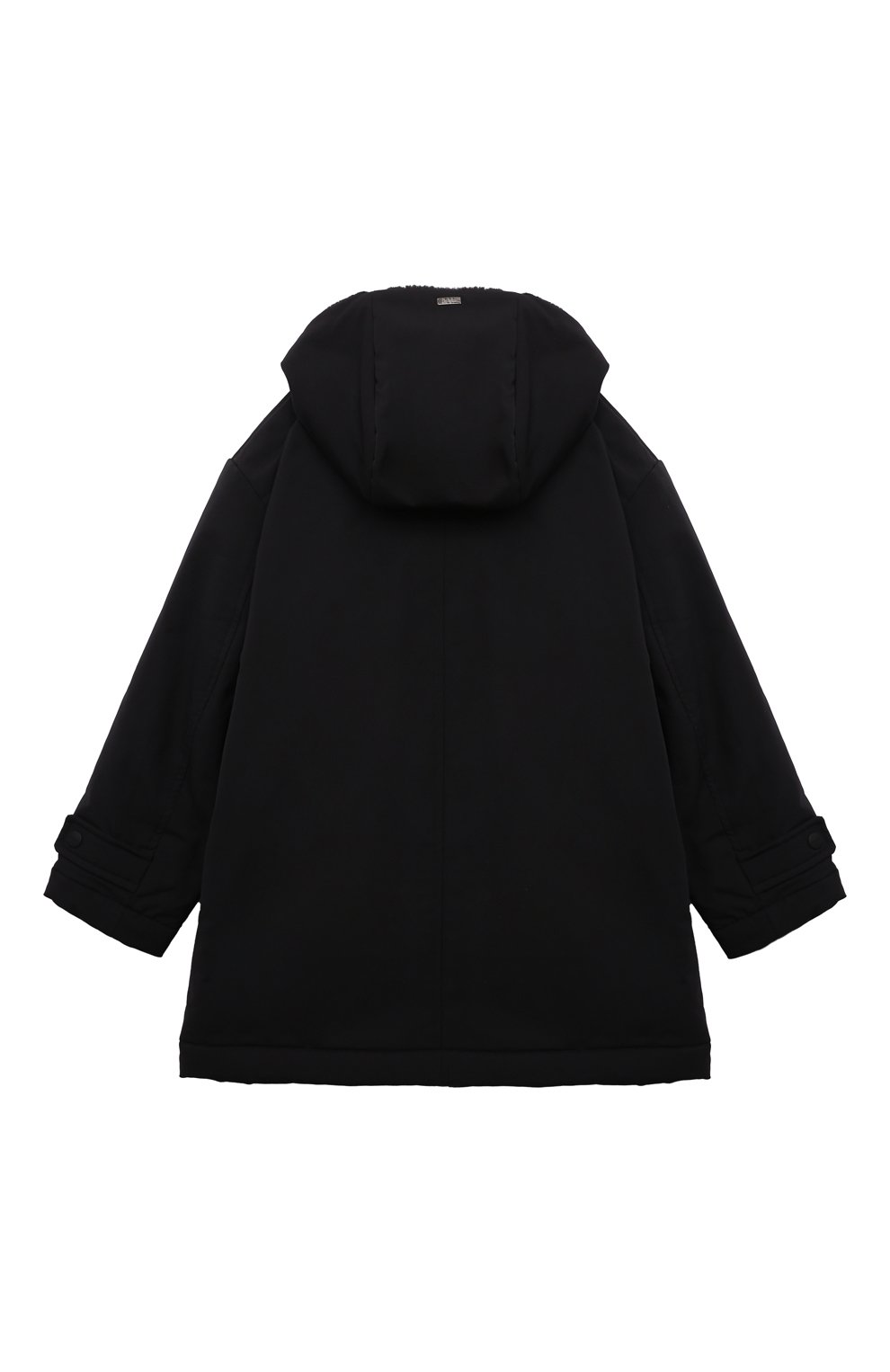 Утепленная парка HERNO черного цвета по цене 52750 руб., арт. GC000005X/12343Z/4A-8A, фото 2 Утепленная парка HERNO, арт. GC000005X/12343Z/4A-8A, фото 2