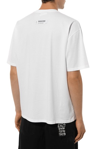 Хлопковая футболка DIEGO VENTURINO, арт. D3W4DVTS00UT, фото 4