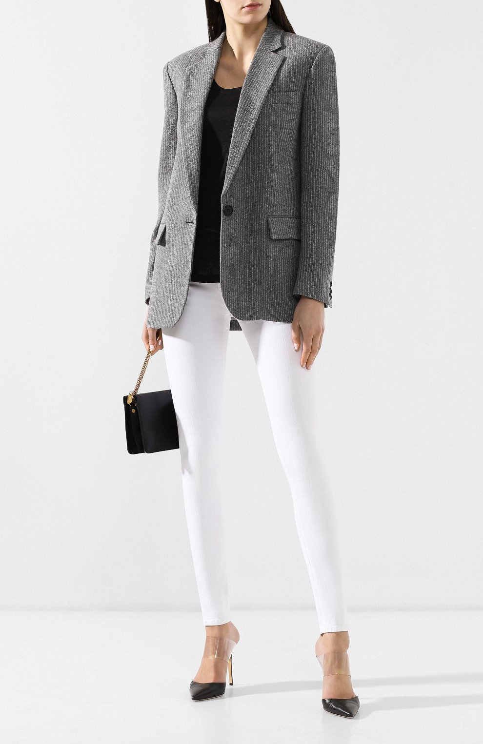 Однотонные джинсы-скинни RAG AND BONE, арт. W1502M595BLA, фото 2
