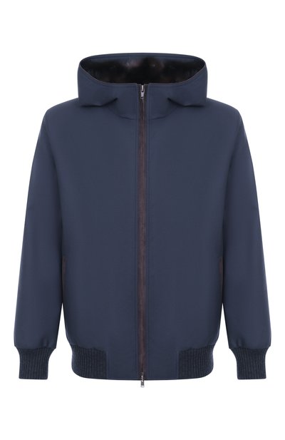 Мужской бомбер с подкладкой из соболя BLACK SABLE, арт. BS-MWHB-EB