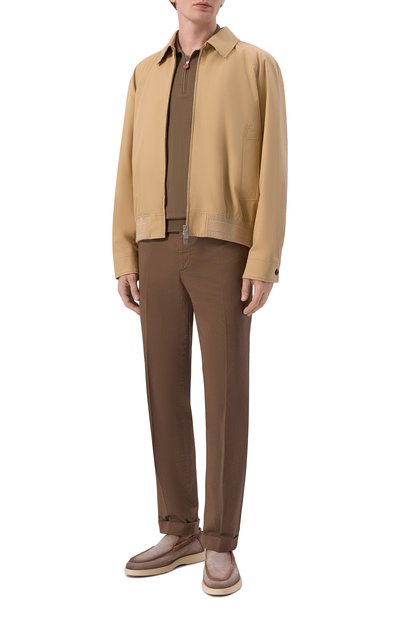 Мужская хлопковое поло KITON, арт. UMKX33Z