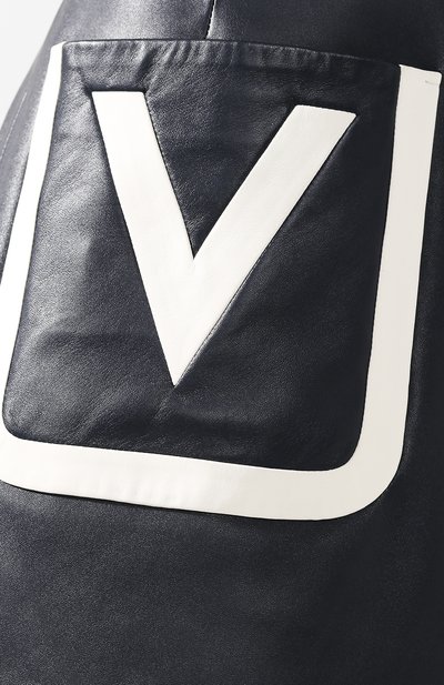 Кожаная юбка VALENTINO, арт. RB3NI05M1YM, фото 5