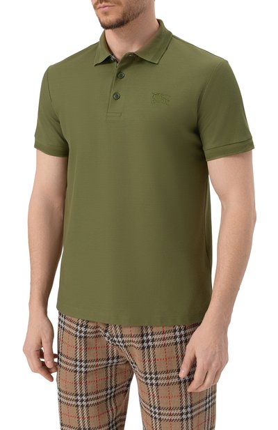 Хлопковое поло BURBERRY, арт. 8099164, фото 3