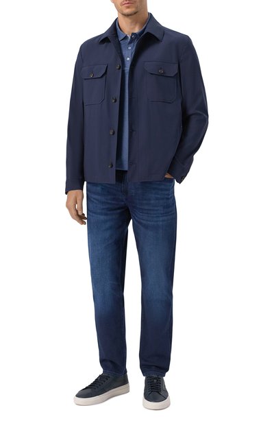 Мужское поло из хлопка и лиоцелла PAUL&SHARK, арт. 26411256_001