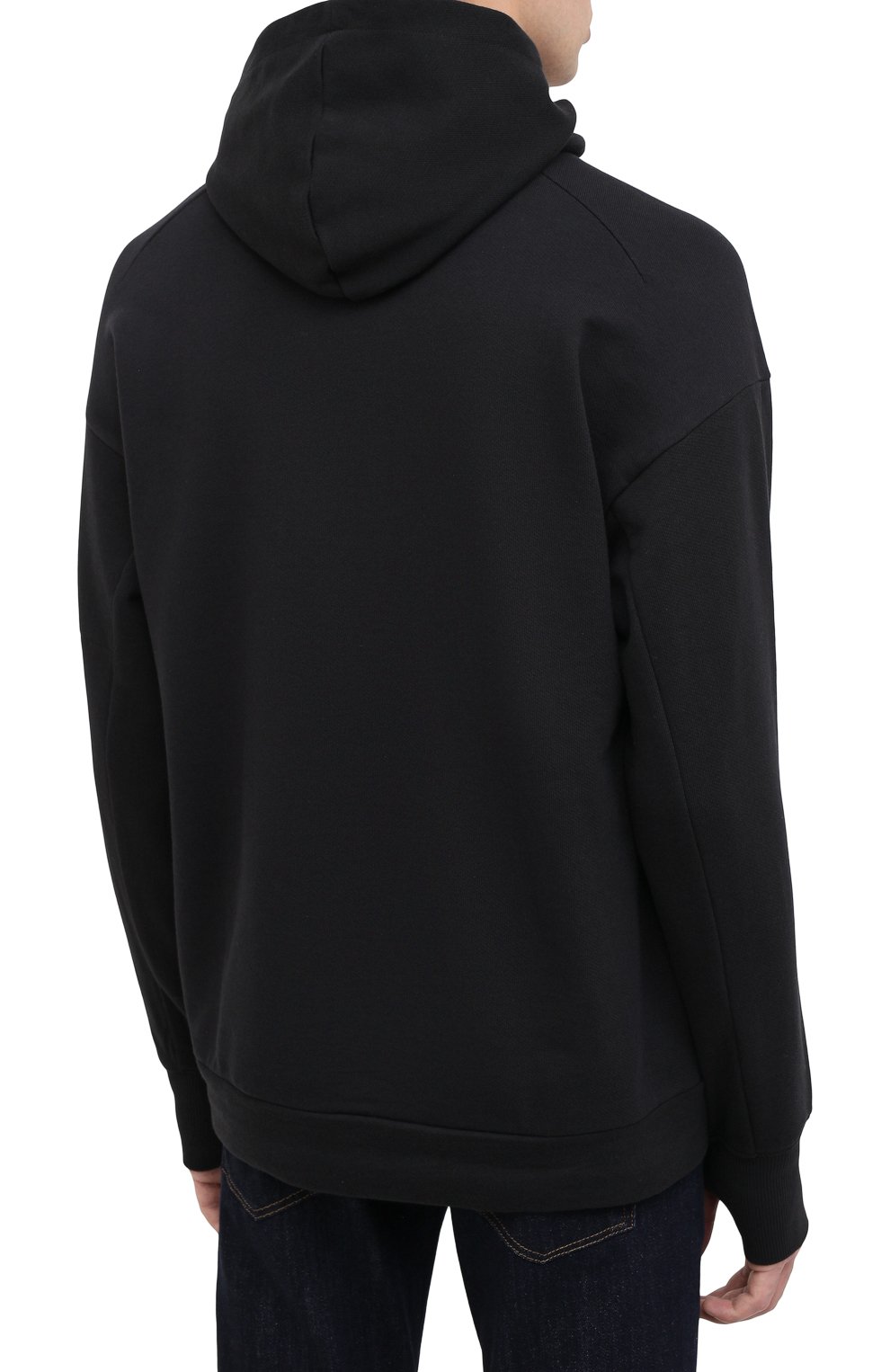 Хлопковое худи C.P. COMPANY черного цвета по цене 19700 руб., арт. 09CMSS037A-005086W, фото 4 Хлопковое худи C.P. COMPANY, арт. 09CMSS037A-005086W, фото 4