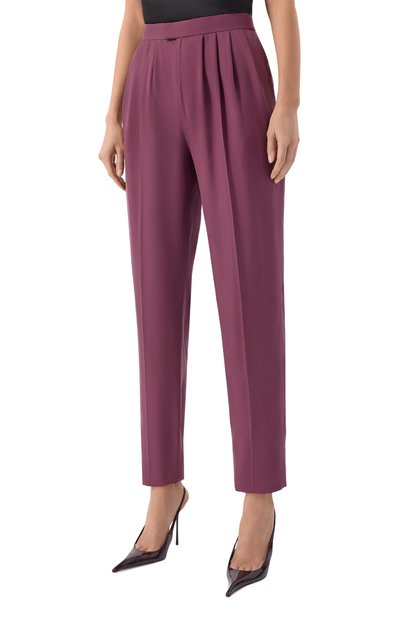 Шелковые брюки SAINT LAURENT, арт. 856580/Y6J78, фото 3