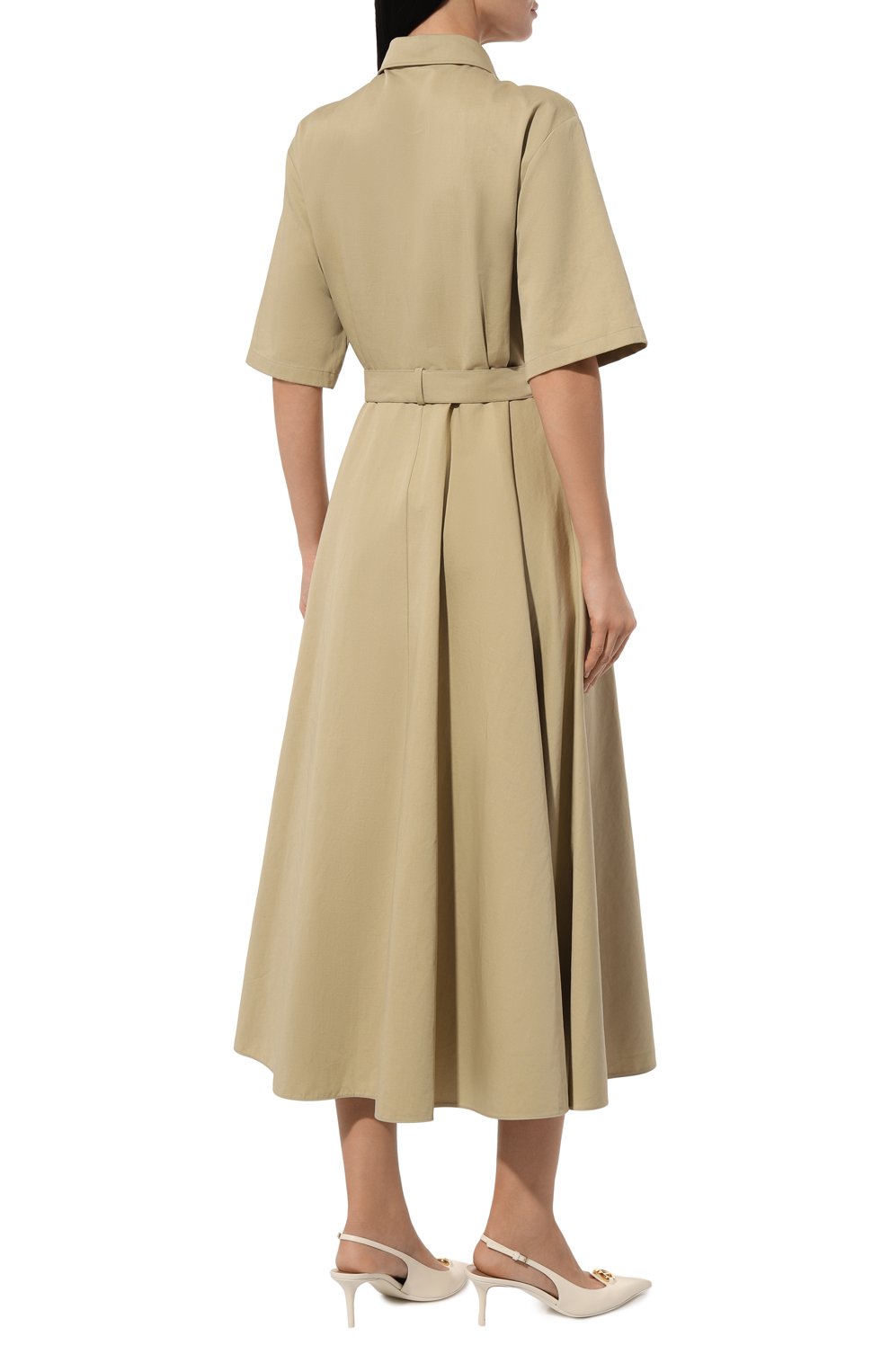 Платье из хлопка и льна VALENTINO, арт. 5B3VAA508NG, фото 4