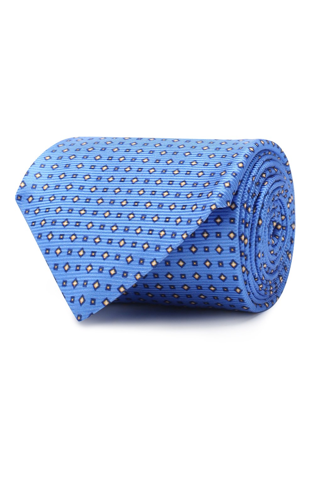 Шелковый галстук KITON голубого цвета по цене 26700 руб., арт. UCRVKLC06F94, фото 1 Шелковый галстук KITON, арт. UCRVKLC06F94, фото 1