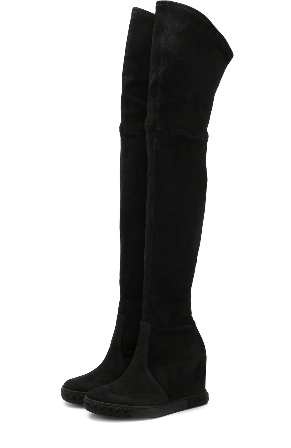 Замшевые ботфорты на танкетке CASADEI, арт. 2T815E080NT045000, фото 1