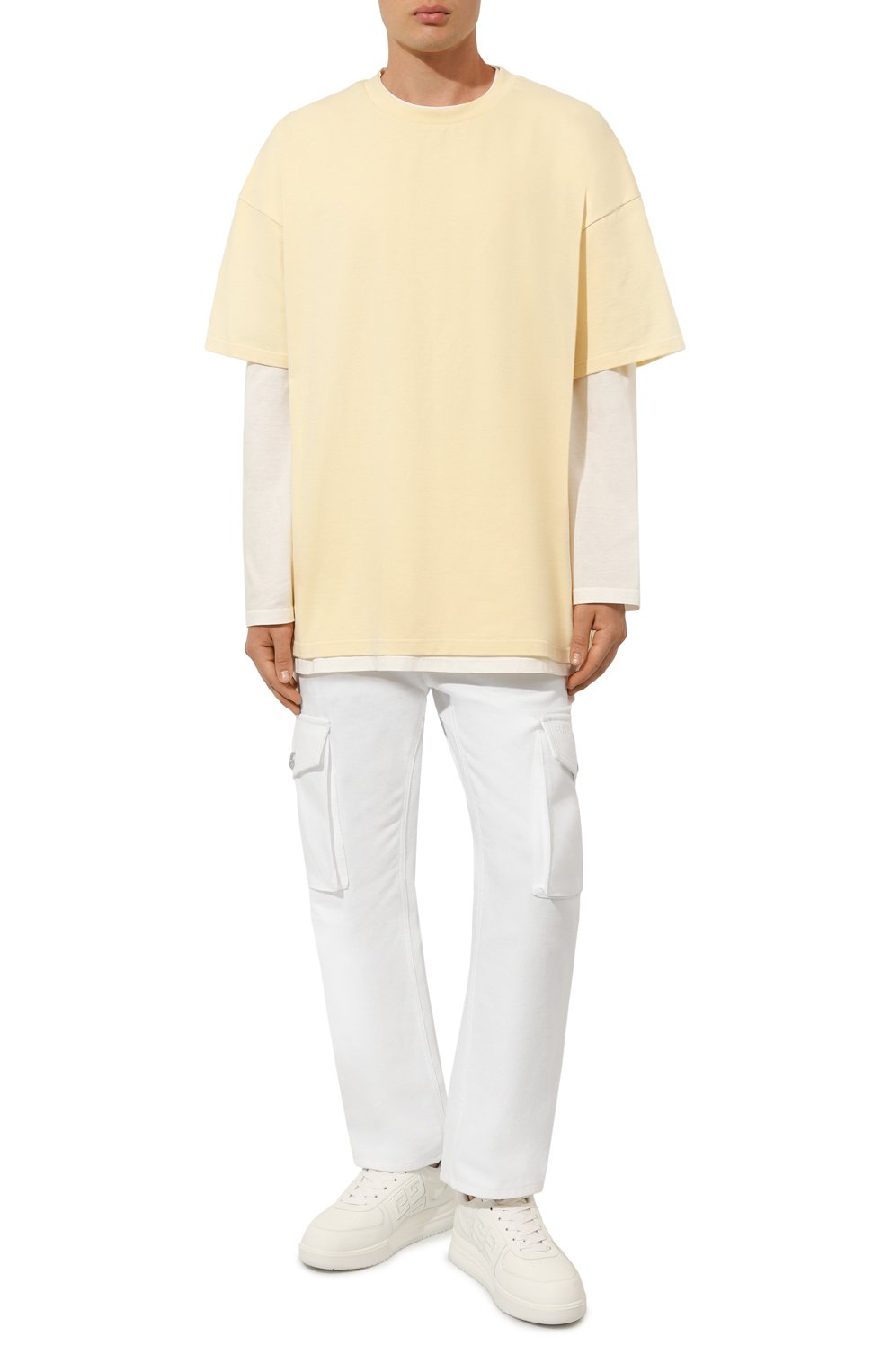 Кожаные кеды g4 GIVENCHY белого цвета по цене 65750 руб., арт. BH007W, фото 2 Кожаные кеды g4 GIVENCHY, арт. BH007W, фото 2