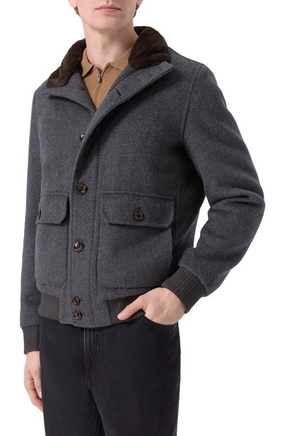 Бомбер из шерсти и вискозы GIMO'S, арт. 5W20.U.020.605, фото 3